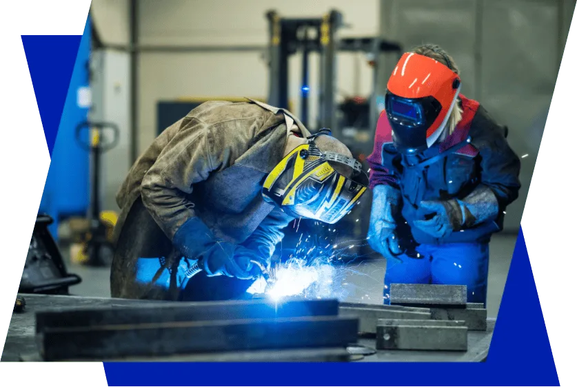 Welding image composition published by Expert Machine; illustrates the making process, not a finished decorative product